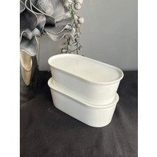 Be Original 20 cm 2'li Oval Kapaklı Fırın & Saklama Kabı