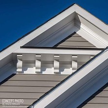 Corbels: Ekena Millwork Building Materials 10CM x 10CM x 18CM - 1.3cm Primed Polyurethane Devon Corbel White COR04X04X07DE
