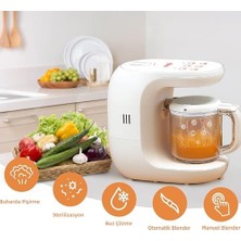 Mioji Baby Mix1 Çok Fonksiyonlu Mikser Bebek Maması Buharlı Pişirici