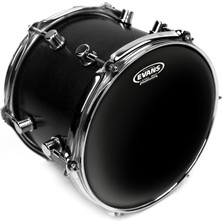 Evans TT08CHR Deri 08 Black Chrome Tom Clear Çift Kat (14,5 Mil)