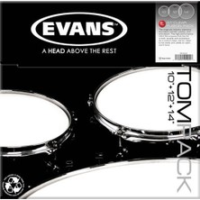 Evans ETP-EC1CTD-S Deri Seti 12+13+16 Ec1 Tom Kumlu Frosted Standart
