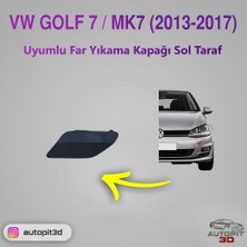 AutoPit 3D Volkswagen Golf 7 / Mk7 (2013-2017) Uyumlu Far Yıkama Kapağı Sol Taraf