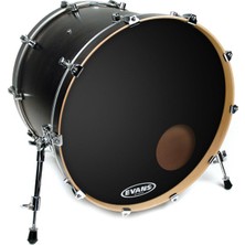 Evans BD20RONX Deri 20 Resonat Onyx Kick Siyah Kumlu Ön Ringli Te
