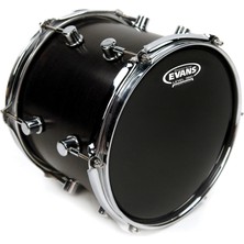Evans TT18RBG Deri 18 Resonant Siyah Tom Alt Clear Tek Kat (7 Mi
