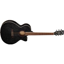 Cort Sfx-Abopbk Elektro Akustik Gitar , Siyah, Ince Kasa