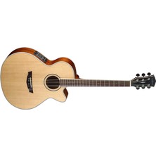 Cort PW370M-NS Elektro Akustik Cutaway Gitar, Parkwood Serisi, Ça
