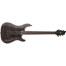 Cort KX1QETCGW Elektro Gitar, Desenli Gri (Trans Charcoal Grey),