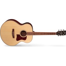 Cort Cj-Medxnatw Elektro Akustik Gitar Kılıflı Jumbo Cort Eq