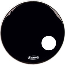 Evans BD18RB Deri 18 Eq3 Resonant Siyah Kick Ön Delikli Tek Kat