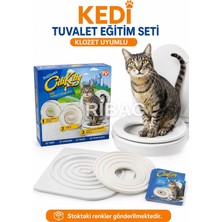 RİBAC Kedi Tuvalet Eğitim Seti Kedi Klozet Eğitimi Aparatı Tuvalet