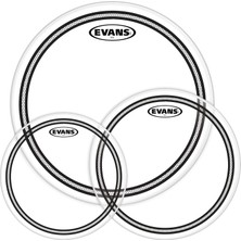 Evans ETP-EC2SCLR-R Deri Seti 10+12+16 EC2S Tom Clear Rock Kit Ringli