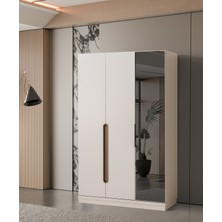 Erezoğulları Mobilya Çınar 3 Kapaklı Gardırop Elbise Dolabı 130*53*204CM