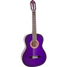 Valencia Valencıa VC151PPS Klasik Gitar, Scale 1/4, Mor Sunburst Parlak, Kapa