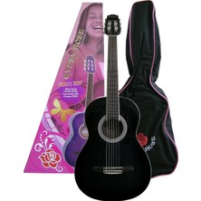 Valencia Valencıa GRC1KCBK Klasik Gitar Gypsy Rose Set (Gıgbag, Strap, Stıcke