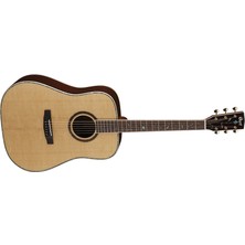 Cort EARTH1200NAT Akustik Gitar, Masif Ladin Kapak, Natürel