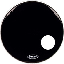 Evans BD20RB Deri 20 Eq3 Resonant Siyah Kick Ön Delikli Tek Kat
