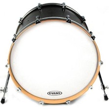 Evans BD20RACW Deri 20 Eq1 Resonant Kumlu Beyaz Kick Ön Ringli-De