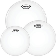 Evans ETPG1CTDF Deri Seti 10+12+14 G1 Tom Kumlu Beyaz Fusıon Kit T