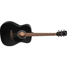 Cort AF510E-BKS Elektro Akustik Gitar, Siyah Satin, Ceram