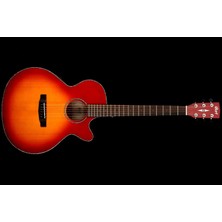 Cort Sfx-Essb Elektro Akustik Gitar, Satin Sunburst, Ladin Kapak
