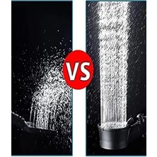 Siyah Turbo Fan Su Tasarruflu Yüksek Basınçlı Duş Başlığı