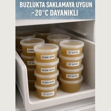 Yakestore Jouis Saklama Kabı Sos 50 Adet 120 ml – 4 Oz Kemik Suyu, Ilik Suyu, Anne Sütü, Sos ve Püre Dondurucu Uyumlu Buzluk Kabı, Sızdırmaz Kapaklı (Bpa Içermez - Kaliteli)
