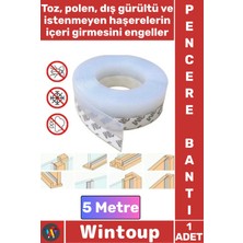 Wintoup #bant Isı Yalıtım Toz Kesici Haşere Önleyici Şık 5 Metre Şeffaf Kapı Pencere Rüzgar Izolasyon Bandı