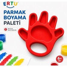 Ertu Çocuklar Için Parmak Boyası Paleti-El Şeklinde Boya Tepsisi-3d Baskı-Sanat Etkinlik