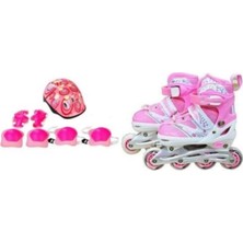 Empressco Renkli Pembe Paten, Kız Çocukları Için Eğlenceli ve Şık Tasarım