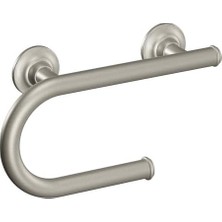 Yakestore LR2352DBN Evde Bakım Entegre Tuvalet Kağıdı Tutacağı, Fırçalanmış Nikel ile 8 Inç Tutunma Çubuğu