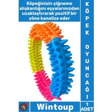 Wintoup #köpekoyuncağı Diş Kaşıma Temizleyici Top Eğitici Dayanıklı Kauçuk Interaktif Köpek Isırma Oyuncağı