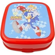 Yakestore Sonic 4 Bölmeli Beslenme Kabı, Kaşık-Çatal Içinde, Kırmızı