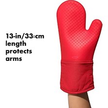 Yakestore Gg Silikon Fırın Eldiveni Kırmızı