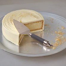 Yakestore Paslanmaz Çelik Silikon Saplı Pasta Spatulası ve Kek Servis Kaşığı | Paslanmaz Çelik Pasta Spatulası ve Kek Servis Kaşığı – Şık ve Fonksiyonel Sunum Aracı