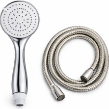 Yakestore Paslanmaz Çelik Duş Hortumu ve El Duşu Seti, 150 cm Esnek Hortum, Yüksek Basınçlı Duş Başlığı, Kireç Önleyici Nozullar, Evrensel Bağlantı, Banyo Için,el Duşu ve Paslanmaz Çelik Duş Hortumu Seti 150 cm