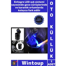 Wintoup #küllük Araba Aksesuarı Yanmaz Plastik Kapaklı Taşınabilir Araç Içi Gece Görüşü Işıklı Oto Küllük