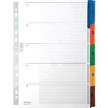 Yakestore Karton Ayrac Klasik 1-5 Rakam A4