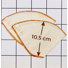 Yakestore Yoga And Food (2 Adet) Yıkanabilir, Kumaş, Organik Kahve Filtresi (No:2) AĞARTILMAMIŞ%100 Ham Pamuk - Ekolojik Filtre No:2