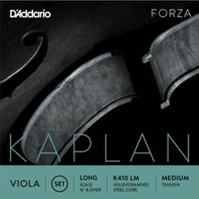Daddarıo K410LM Vıola Tel Seti, Kaplan, Long Scale 16" & Over, Med