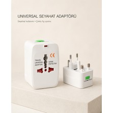 3 Adet Dünya Seyahat Fişi – 4 In 1 Universal Priz Dönüştürücü +150 Ülke Abd Ingiltere Ab Dönüştürücü Uluslararası Fiş Adaptörü Dünya Seyahat Ac Güç Şarj Adaptörü