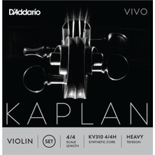 Daddarıo KV310H Keman Tel Seti, Kaplan Vıvo, 4/4 Scale, Heavy Tens