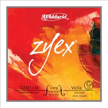 Daddarıo DZ413LM Viola Tek Tel, Zyex, Long Scale, Medıum Tensıon, (