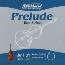 Daddarıo J611 Kontrabas Tek Tel, Prelude, G-(Sol), Scale 3/4, Me