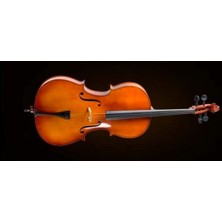 Valencia Valencıa CE400G34 Cello Kılıflı+Yay+Reçine, 3/4 Scale, German Sistem