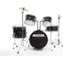 Maxtone MXC-602BK Junıor Davul Set 5 Pcs Siyah + Zil ve Tabure :maxt