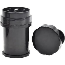 Yakestore Grınder Parçalayıcı Plastik Baharat Öğütücü Herb Spice 4 Katmanlı (58MM-SIYAH)