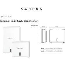 Yakestore Carpex Optima Z Kat Havlu Dispanseri 200&APOS;LÜ Siyah