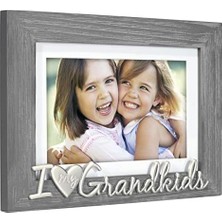 Yakestore Malden Love My Grandkids Mat Resim Çerçevesi, 21,5 cm (G) x 16,5 cm (Y) x 1,90 cm (D), Gri