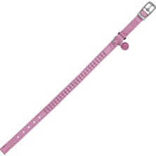 Royalist Pc-13 Taşlı Kedi-Köpek Tasması 10MM*30CM Pembe