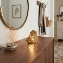 El Yapımı Modern Tasarım 3D Baskı Kuş Gece Lambası - Dekoratif Masa Lambası + Pilli LED Mum Hediyeli